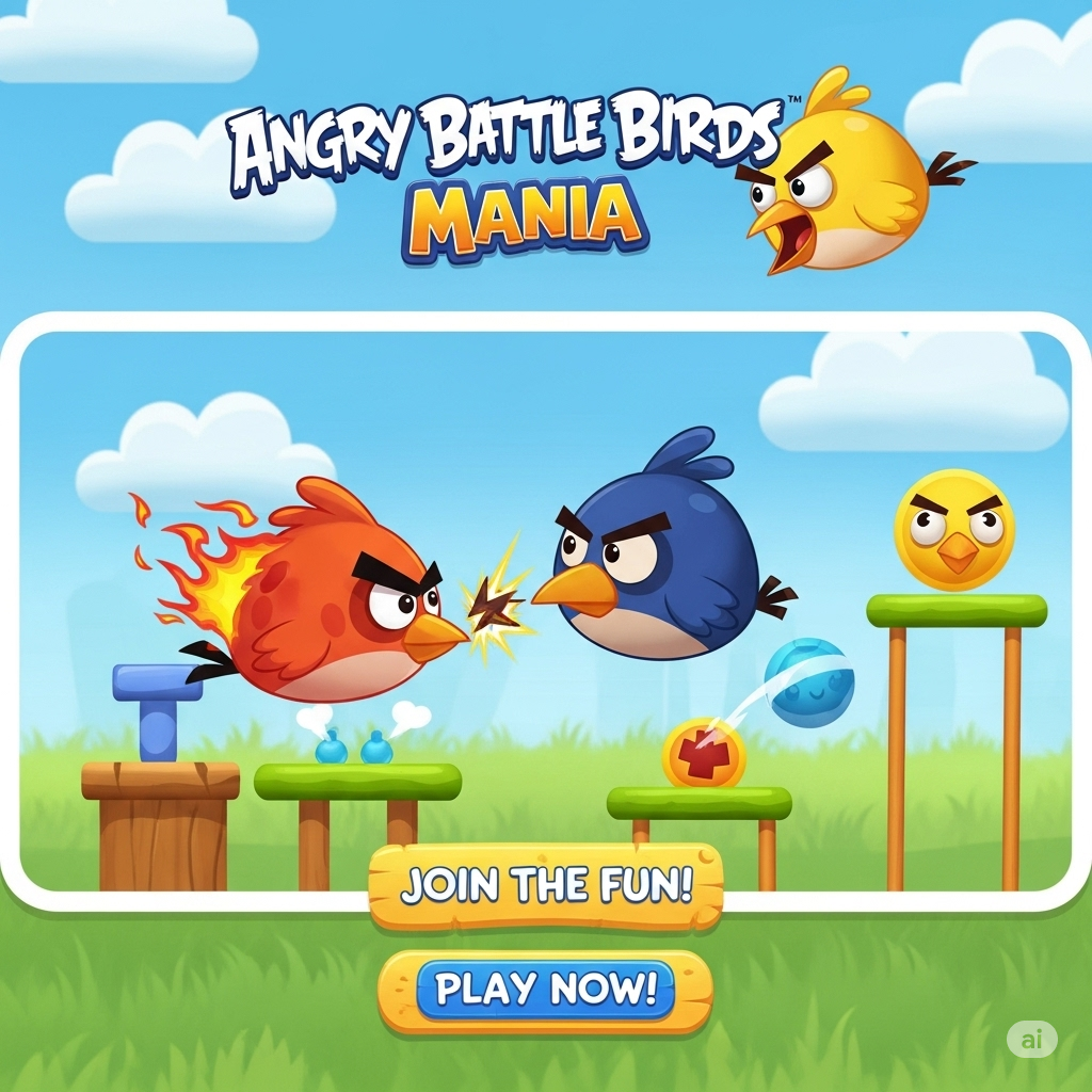 Angry Battle Birds Mania
