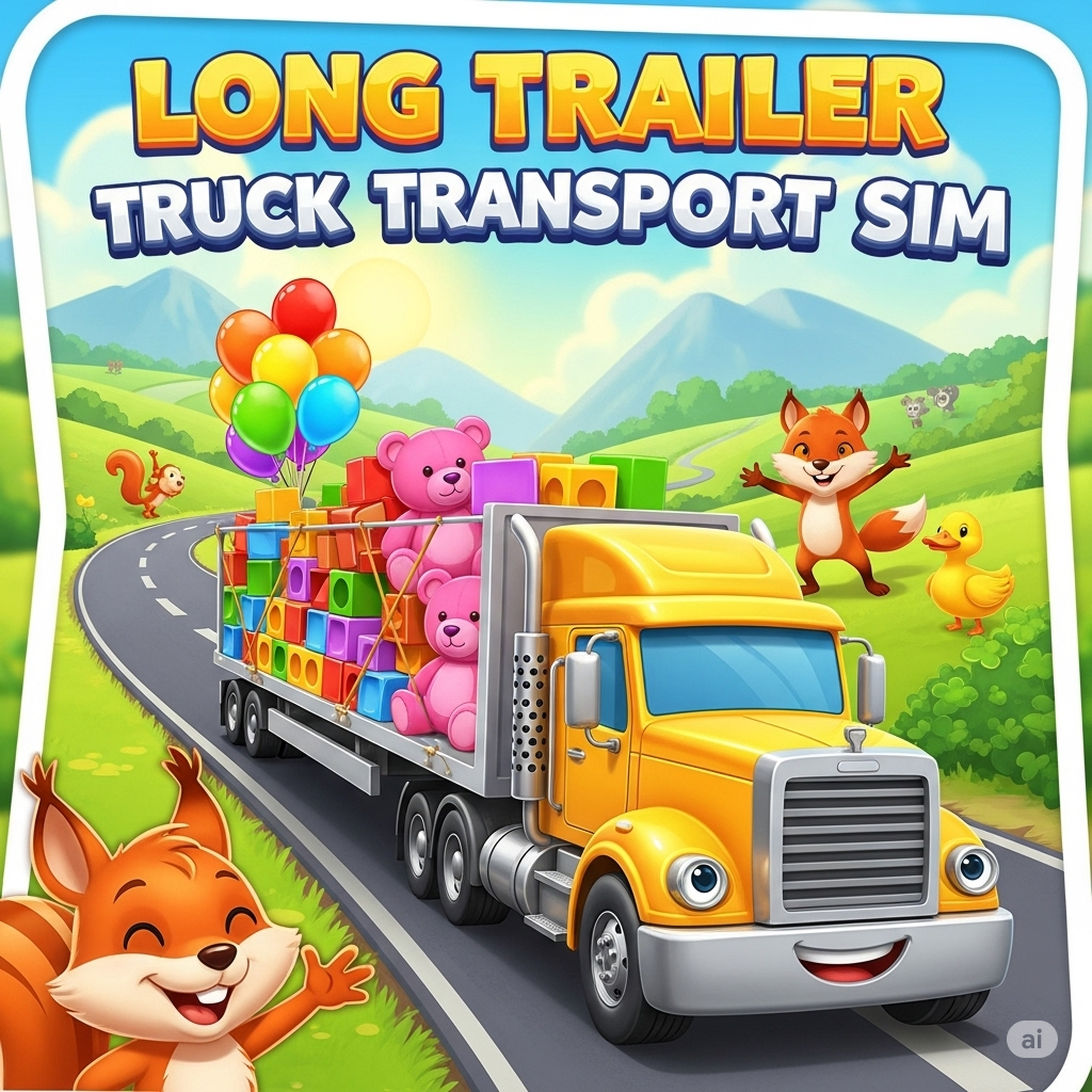 Long Trailer Truck Transport Sim