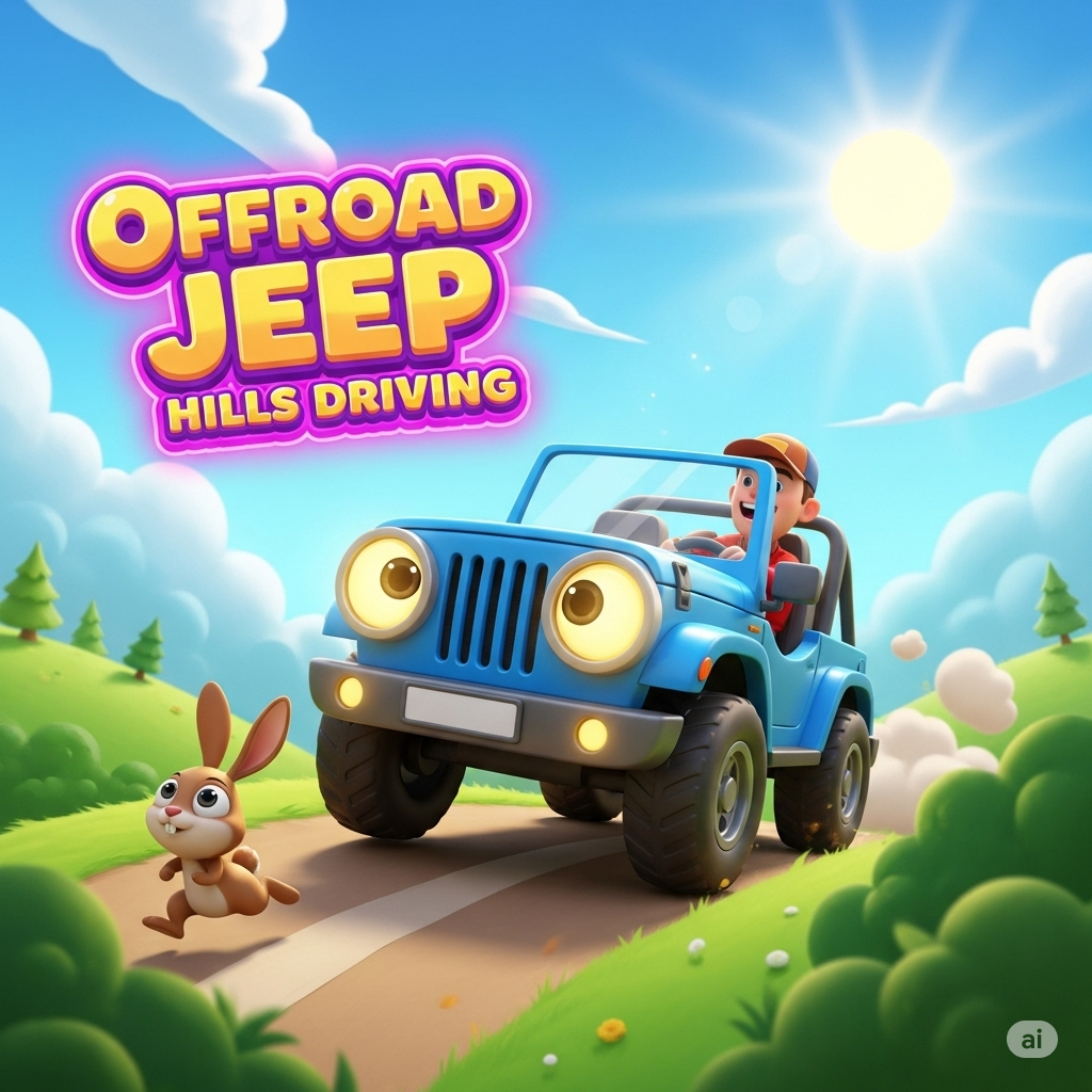 Offroad Jeep Hills Driving