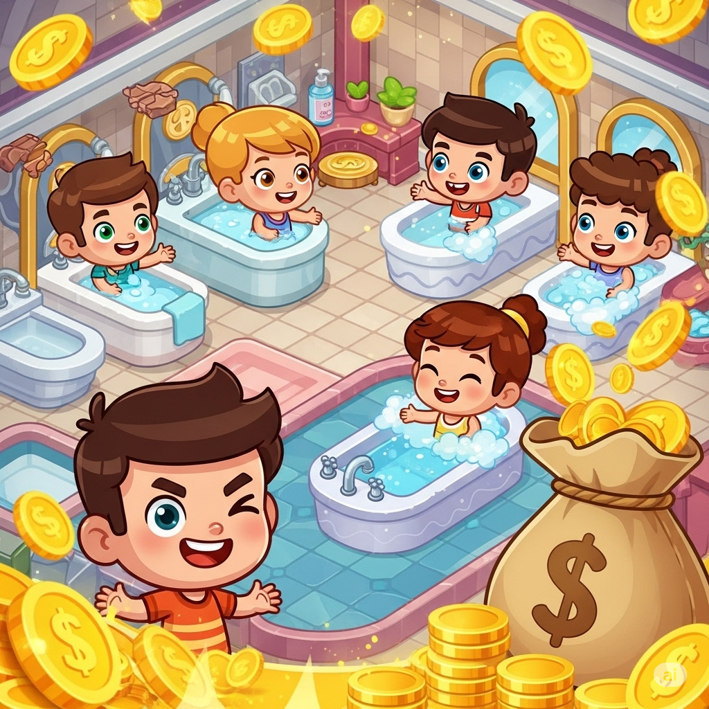 Idle Bathroom Empire Tycoon
